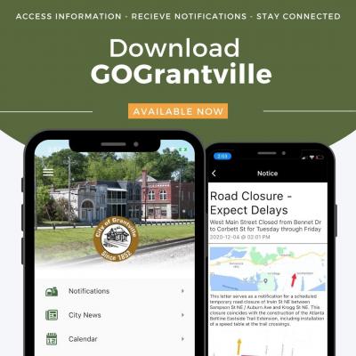 GOGrantville mobile app launched by the City of Grantville